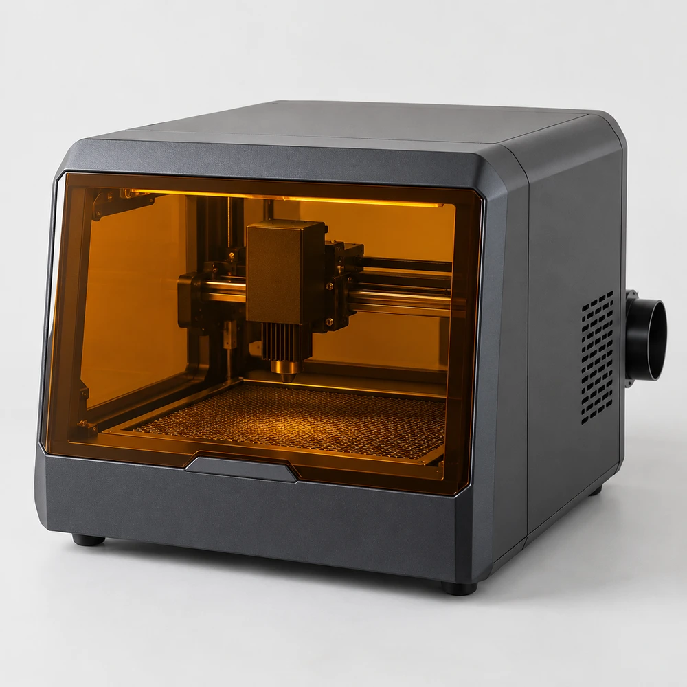 Enclosed 5 W diode engraver